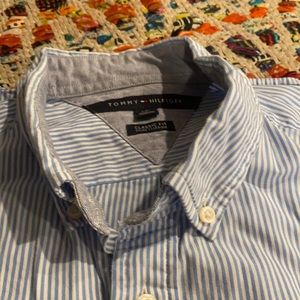 Tommy Hilfiger Men’s white and blue stripped